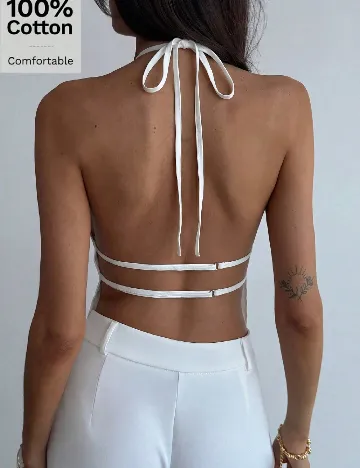 Top SHEIN, alb