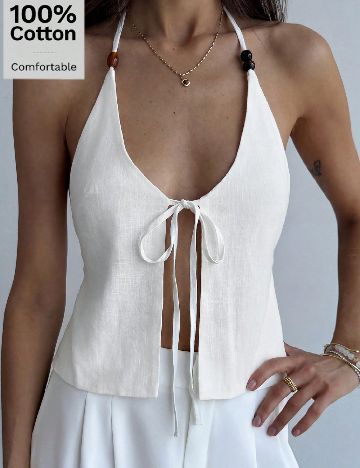Top SHEIN, alb