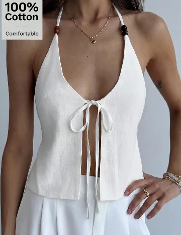 Top SHEIN, alb
