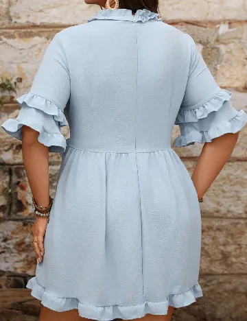 Rochie scurta SHEIN CURVE, bleu