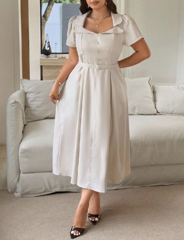 Rochie medie SHEIN CURVE, bej