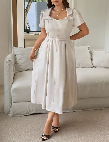 Rochie medie SHEIN CURVE, bej
