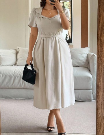 Rochie medie SHEIN CURVE, bej