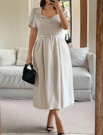 Rochie medie SHEIN CURVE, bej