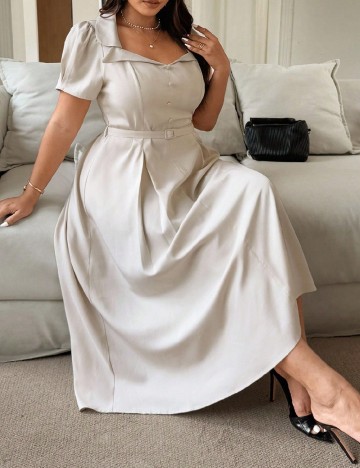Rochie medie SHEIN CURVE, bej