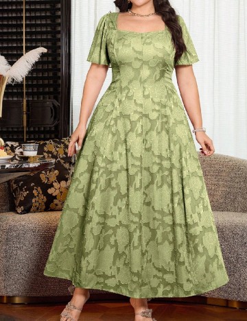 Rochie lunga SHEIN CURVE, verde