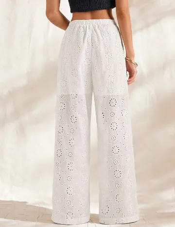 Pantaloni SHEIN, alb
