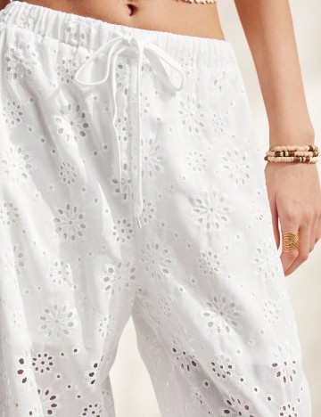 Pantaloni SHEIN, alb
