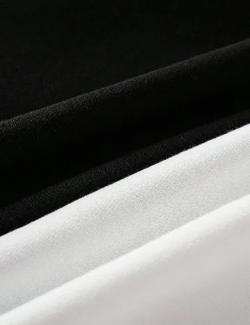 Hanorac Shein Kids, alb/negru