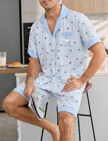 Pijama SHEIN, albastru