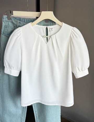 Bluza Shein Kids, alb