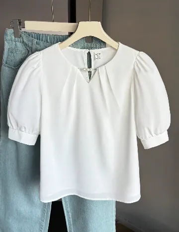 Bluza Shein Kids, alb