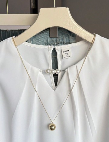 Bluza Shein Kids, alb