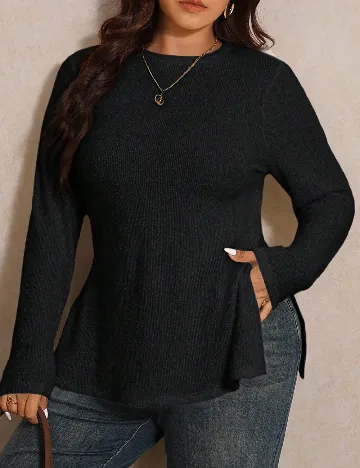Bluza SHEIN CURVE, negru