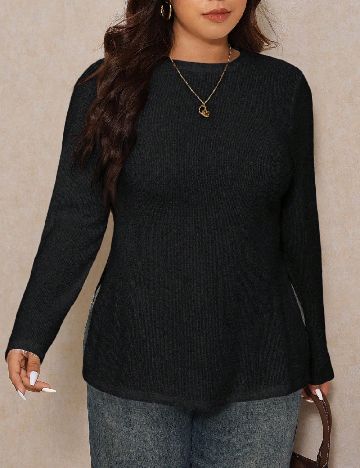 Bluza SHEIN CURVE, negru