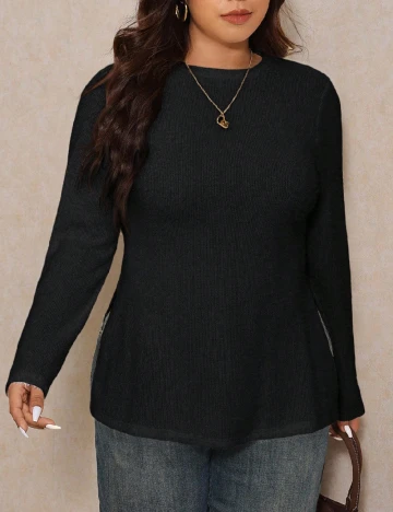 Bluza SHEIN CURVE, negru