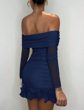 Rochie scurta SHEIN, albastru