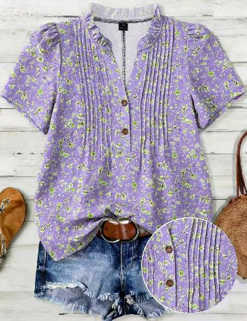 Bluza SHEIN CURVE, mov