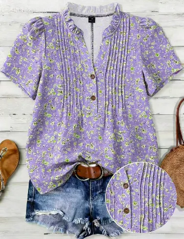 Bluza SHEIN CURVE, mov