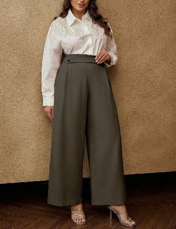 Pantaloni MOTF Plus Size, verde