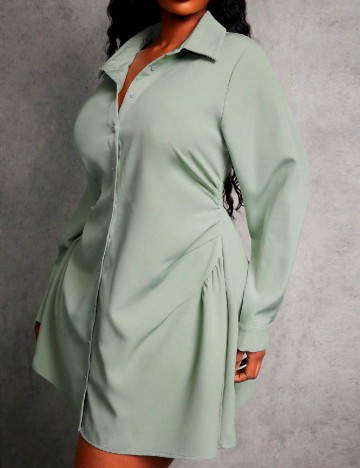 Rochie scurta SHEIN CURVE, verde