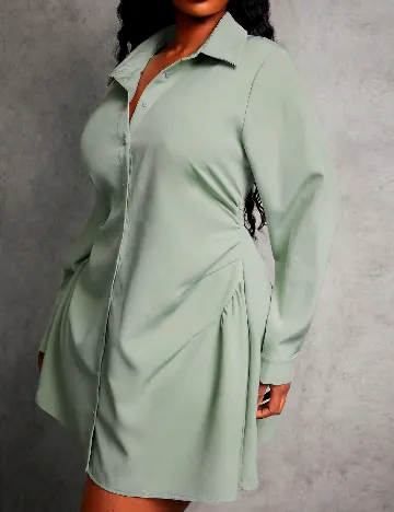 Rochie scurta SHEIN CURVE, verde