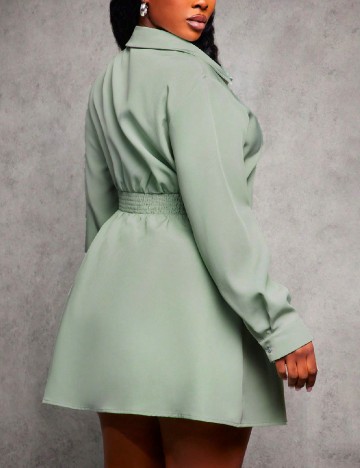 Rochie scurta SHEIN CURVE, verde