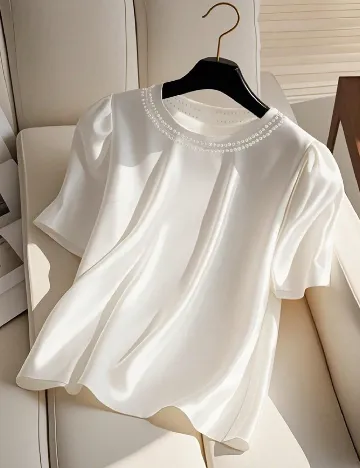 Bluza SHEIN CURVE, alb
