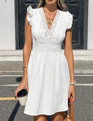 Rochie scurta SHEIN, alb