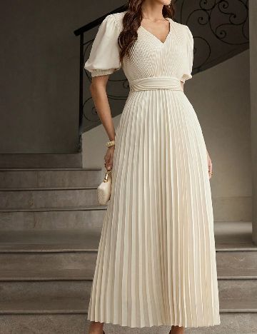 Rochie lunga SHEIN, crem