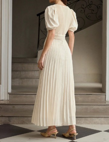 Rochie lunga SHEIN, crem