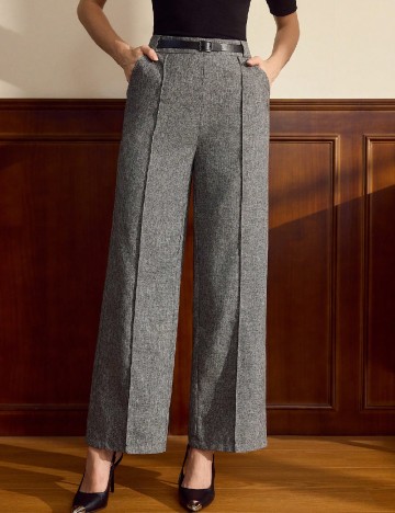 Pantaloni SHEIN CURVE, gri