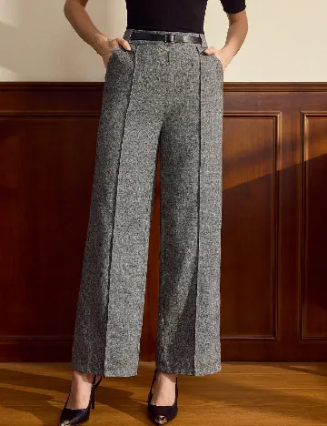 Pantaloni SHEIN CURVE, gri