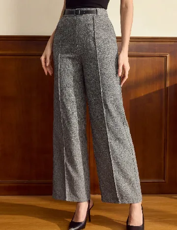 Pantaloni SHEIN CURVE, gri