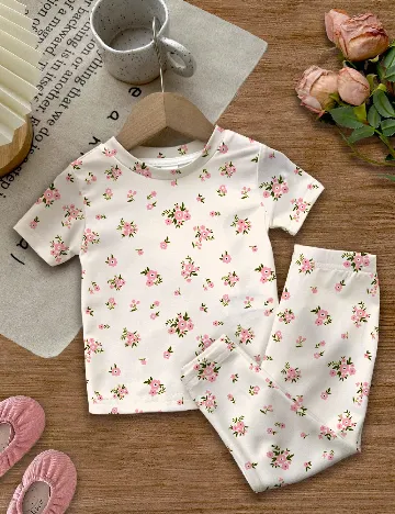 Pijama Shein Kids, crem