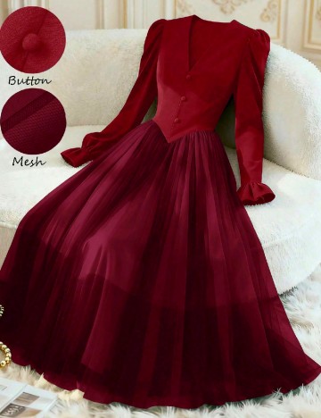 Rochie lunga SHEIN CURVE, rosu