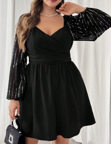 Rochie scurta SHEIN CURVE, negru