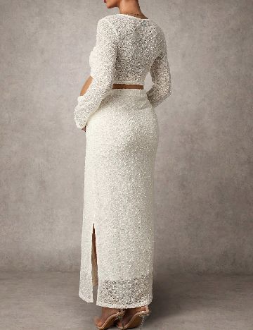 Compleu SHEIN Maternity, ecru