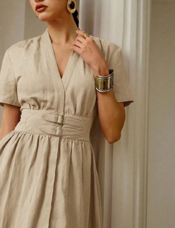 Rochie medie Zeylah, maro