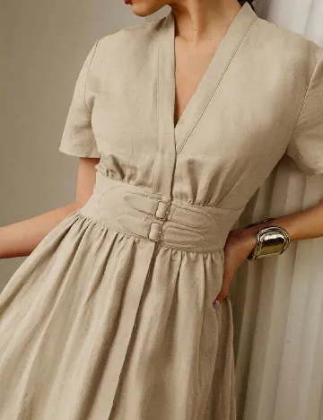 Rochie medie Zeylah, maro