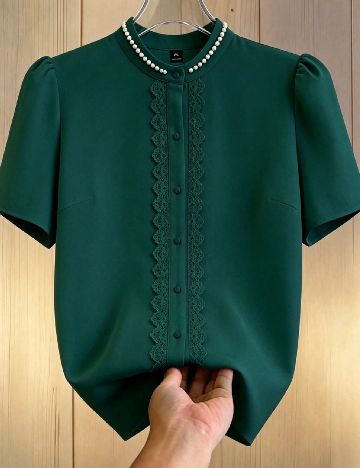 Bluza SHEIN CURVE, verde