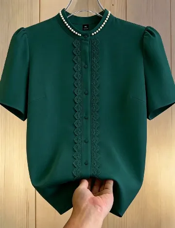 Bluza SHEIN CURVE, verde