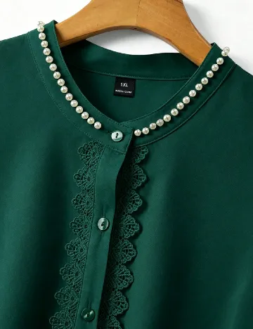 Bluza SHEIN CURVE, verde