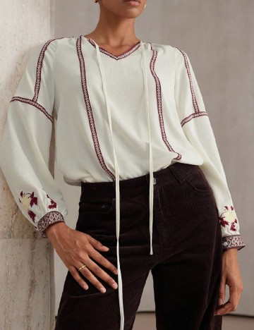Bluza Aveloria, ecru