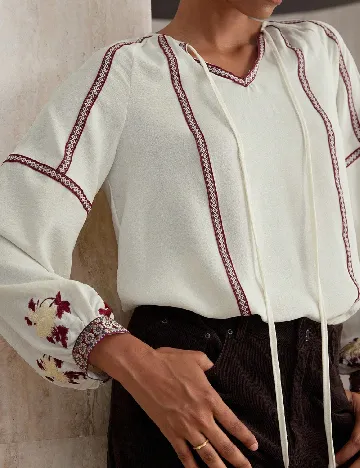 Bluza Aveloria, ecru