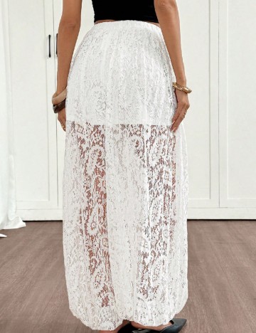 Pantaloni SHEIN, alb