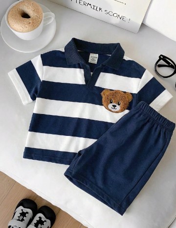 Compleu Shein Kids, bleumarin