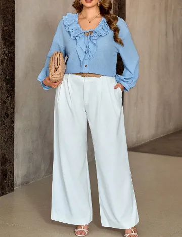 Bluza SHEIN CURVE, albastru