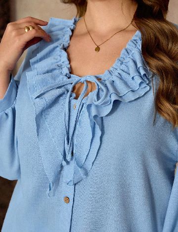 Bluza SHEIN CURVE, albastru