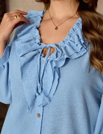 Bluza SHEIN CURVE, albastru
